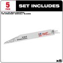The Wrecker&trade; Multi-Material SAWZALL&reg; Blade 9" 7/11TPI, 5 Pack image number 2