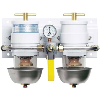Marine Duplex 500 Turbine Series Diesel Fuel Filter/Water Separator