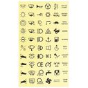 Label Stickers for C-7 Switches (60pcs Assorted Labels) image number 2