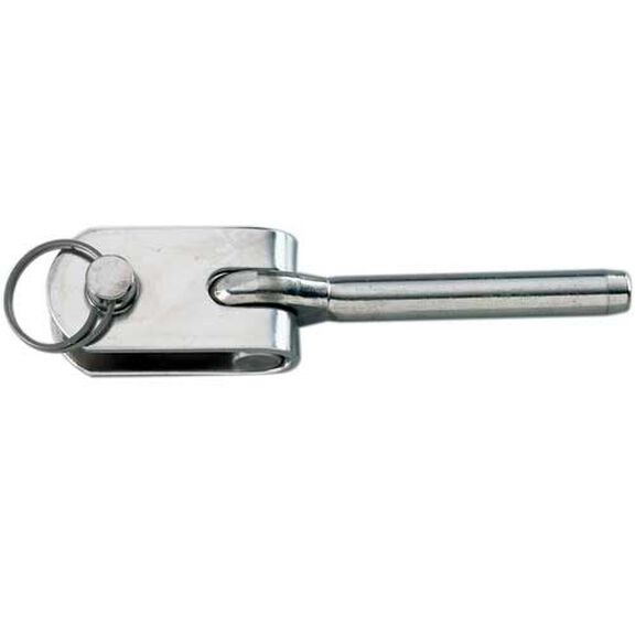 Stainless Steel Swage Eye with Toggle for 1/8" Wire, 1/4" Pin image number 0