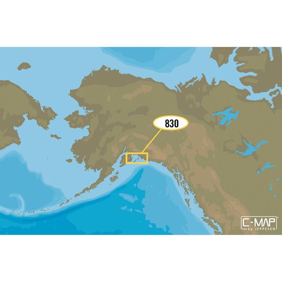 NA-M830 Prince William Sound Bathy Chart microSD/SD Card image number 0