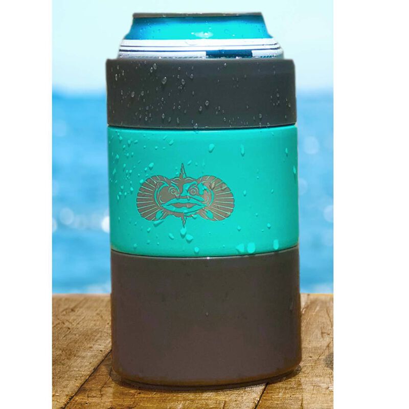 Toadfish Can Cooler Non-tipping Suction Cup Stainless Steel White for sale  online