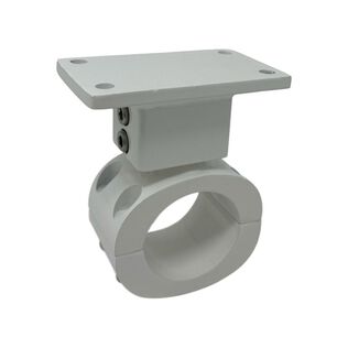 Folding Antenna Mounting Plate with Universal Inserts, Powder Coated White