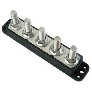 PowerBar Five M10 (3/8) Studs - 600A w-Cover