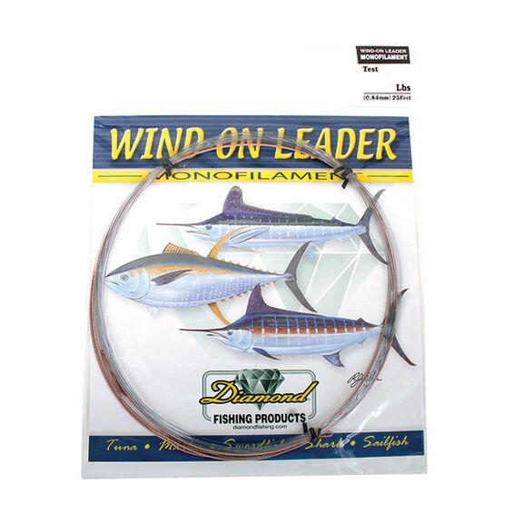 Wind-On Leader, 300Lb, 25', Smoke Blue image number 0