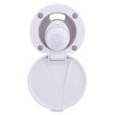 Recessed Shower- Arctic White Cup & Lid, Small Arctic White Sprayer, 6' White Rubber Hose image number 6