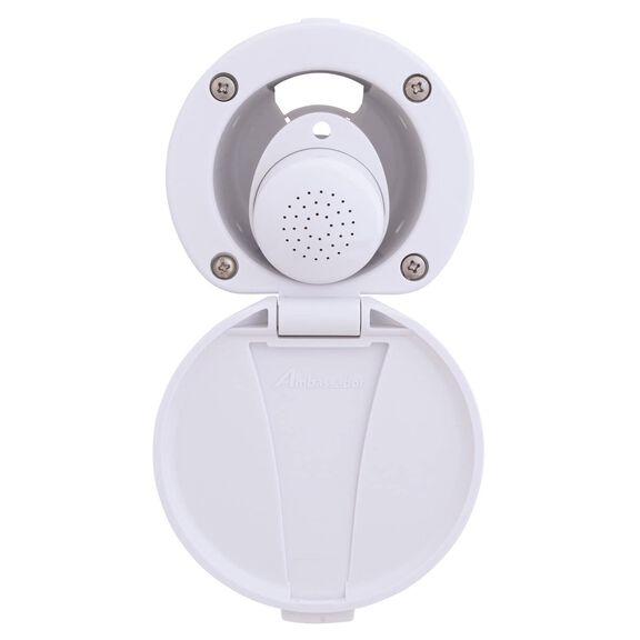 Recessed Shower- Arctic White Cup & Lid, Small Arctic White Sprayer, 6' White Rubber Hose image number 6