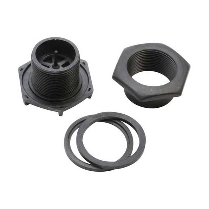 WEST MARINE Drain/Plug Assembly for Inflatable Boat, Hexagon, Black