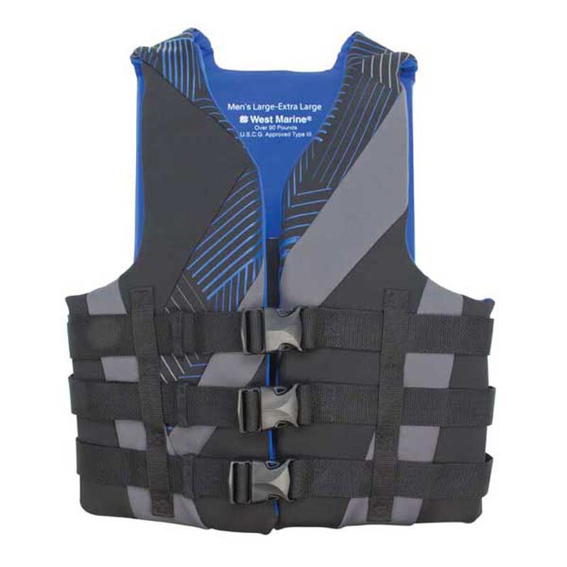 WEST MARINE Watersports Life Vest, Mens PFD, Large/XL, Chest Size, 40