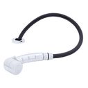 Deck-Mount Sprayer Small Chrome Sprayer No Hook, 6' Black Rubber Hose, Ultra-Low Profile Holder image number 1