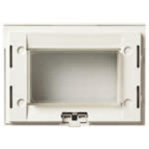 Vimar Idea 16813.Q.B 3-Module IP55 Mounting Frame with Screws, White image number 0