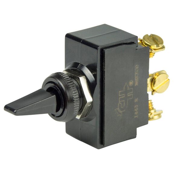 Toggle Switch, (On)/Off/(On), SPDT image number 0