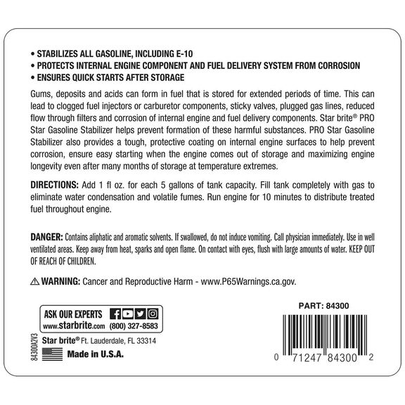 ProStar Gasoline Stabilizer with Corrosion Inhibitors, Gallon image number 3