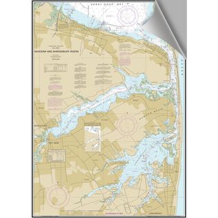 Navasink River Decorative Nautical Chart