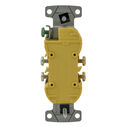 Hubbell Residential Duplex Receptacle, 15A 125V, Push Term, White image number 1