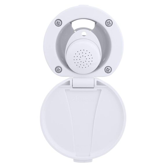 Recessed Shower Arctic White Cup & Lid, Small Arctic White Sprayer, 10' White Rubber Hose image number 4