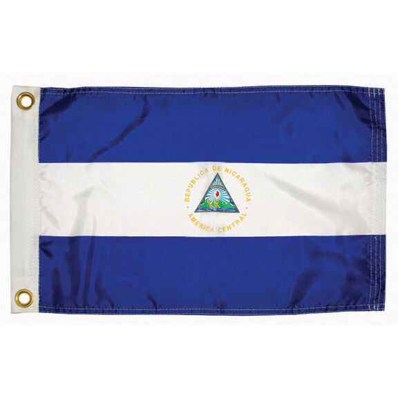 Nicaragua Courtesy Flag, 12" x 18" image number 0