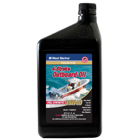 Premium 4-Stroke Full Synthetic Engine Oil, 20W40, Qt. image number 0