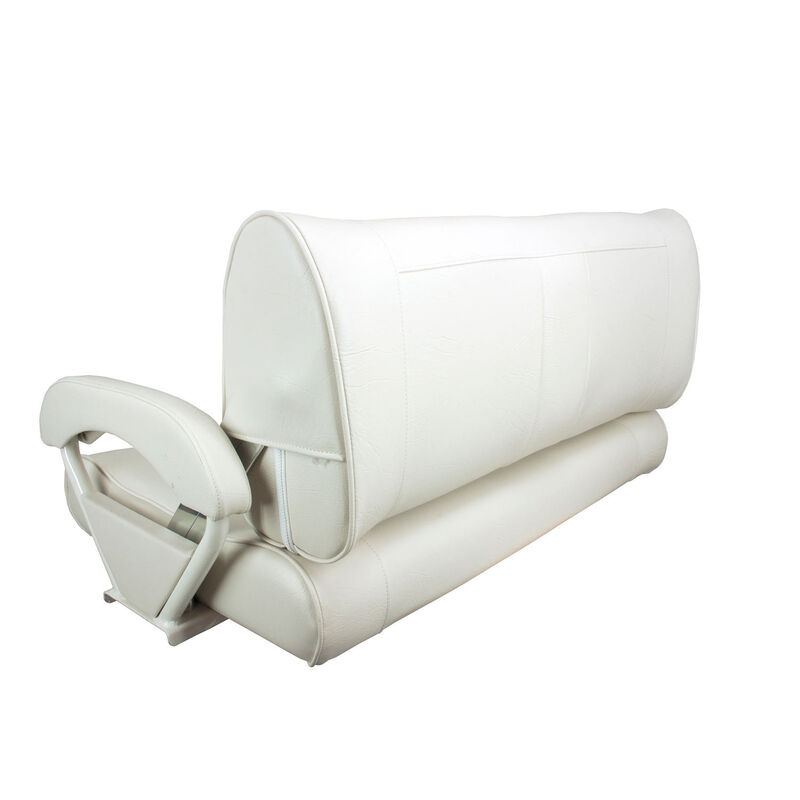 Double Bucket Bench Seat, Off White Upholstery image number null