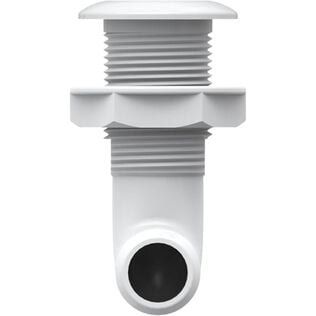 SEAFLO 1" Angled Thru Hull Fitting with Check Valve Stainless Steel Cap