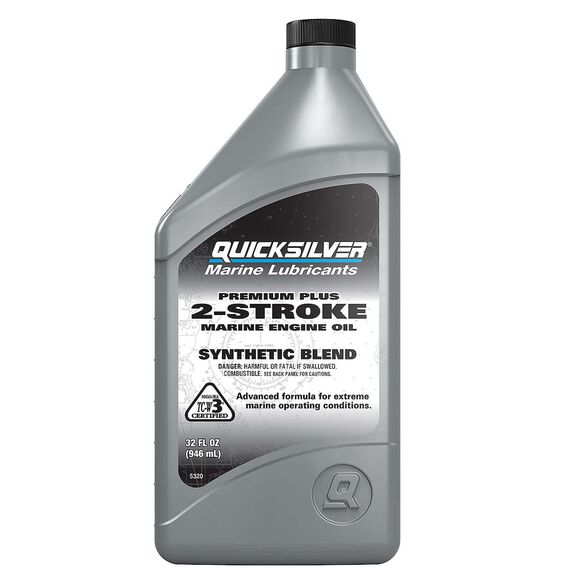Premium Plus 2-Cycle TC-W3 Outboard Oil - Quart image number 0