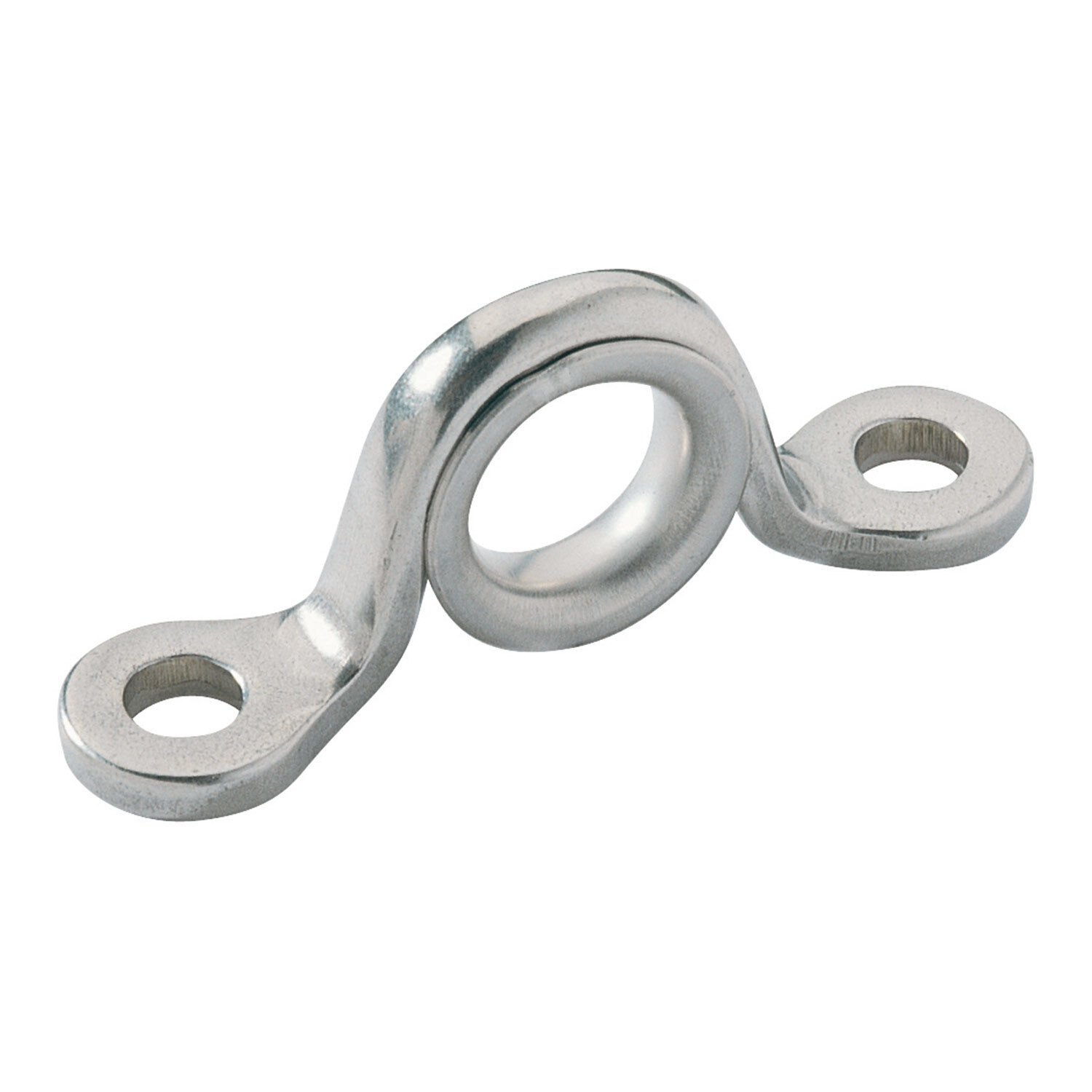 1 1/4" L X 5/16" Dia. Stainless Steel Eye Strap, Two #8 RHMS Fasteners