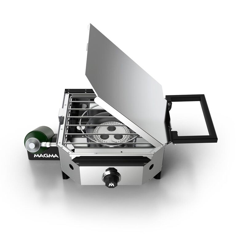 Magma Crossover Double Burner Firebox with Grill Top & Griddle Top