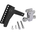 Blackout Series 14,000 lbs Adjustable Drop Hitch, 2" & 2-5/16" Ball, 0-6" Drop image number 1
