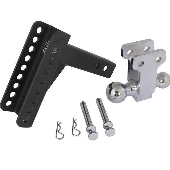 Blackout Series 14,000 lbs Adjustable Drop Hitch, 2" & 2-5/16" Ball, 0-6" Drop image number 1