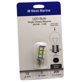 Single Contact Bayonet BA15S-1156 LED Bulb, 200 Max Lumens