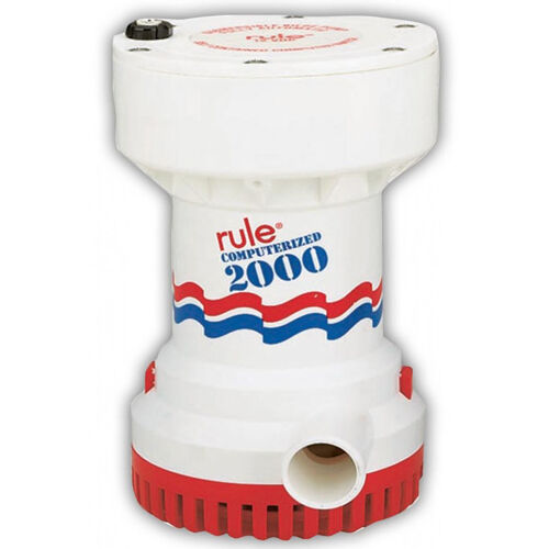 2000 GPH Boots-Bilgenpumpe 12V - Zündgeschützt, Korrosionsbeständig, Mit Edelstahlwelle