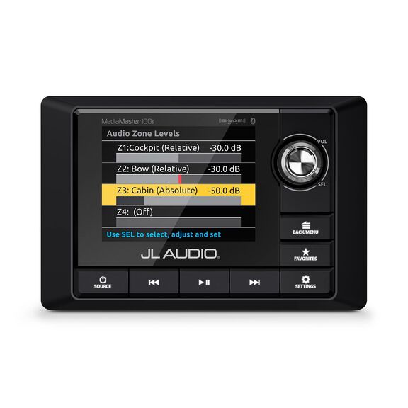 MM100s-BE MediaMaster&reg; Weatherproof (IP66) Premium Marine Media Receiver / Source Unit image number 1