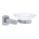 Miah Soap Dish Plastic Dish Chrome image number 0