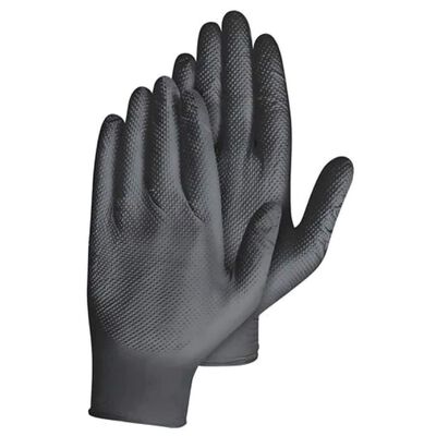4 Mil Powder-Free Disposable Nitrile Gloves, 100-Pack, Large