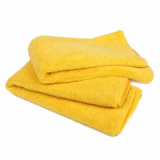 Microfiber Detail Towels - Yellow 20" x 20", 2-Pack