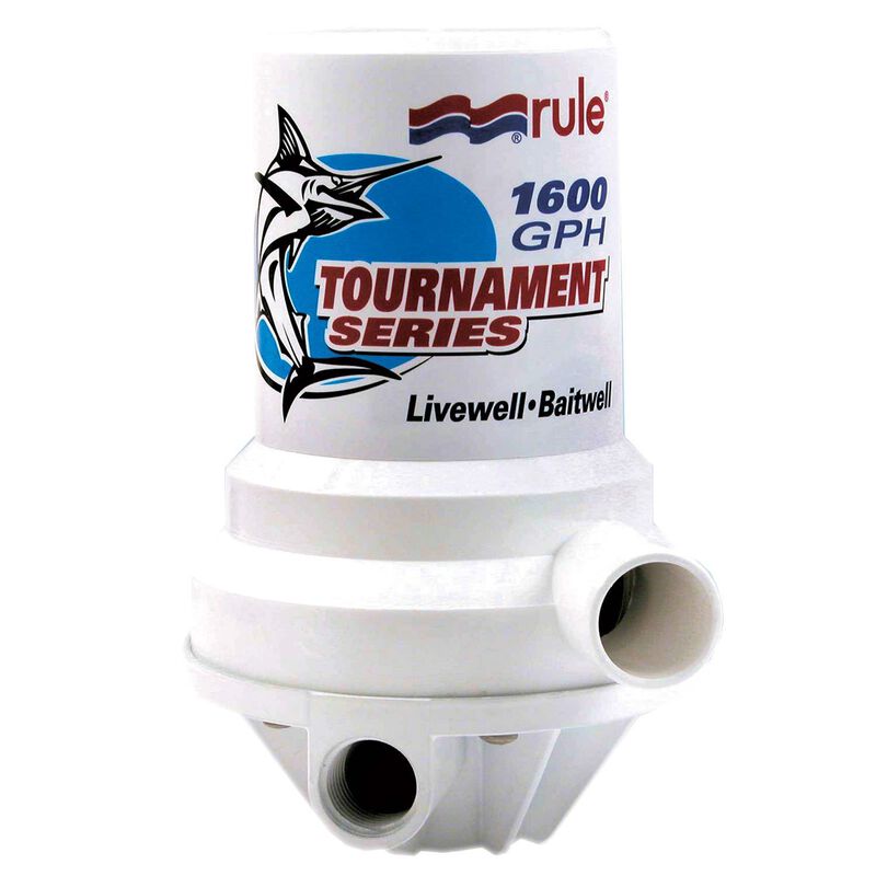 Rule 209FDP Tournament Series 1600 GPH Livewell Pump Dual Port