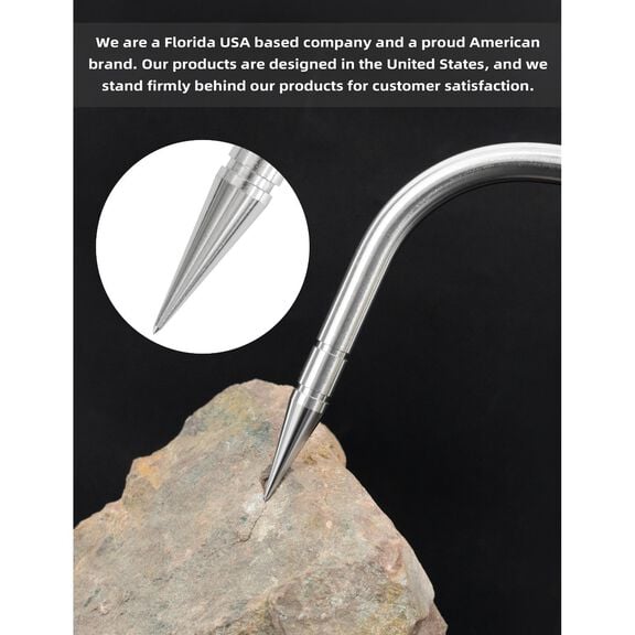 BLUEWING Stainless Steel Gaff Hook 4in, Model B image number 6