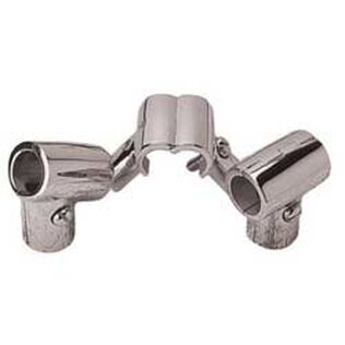 Stainless Steel 90&deg; Hinged Rail Tee, 1"