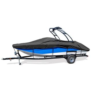 V-Hull Tower Bow Rider Cover, I/O, Black, Hot Shot, 19'5"-20'4", 102" Beam