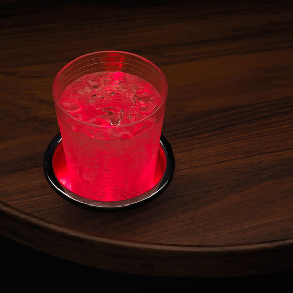 LED Lighted Recessed Cup Holder, Red image number 1