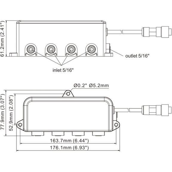 SEAFLO Dry Bilge 4-Zone Splitter System 24V Marine Solenoid Valve image number 7