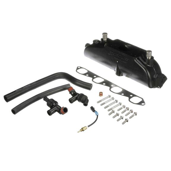 Quicksilver Exhaust Manifold Conversion Kit 866178A02, Use on 496 Magnum and 8.1S MerCruiser Sterndrive and Inboard Engines image number 1