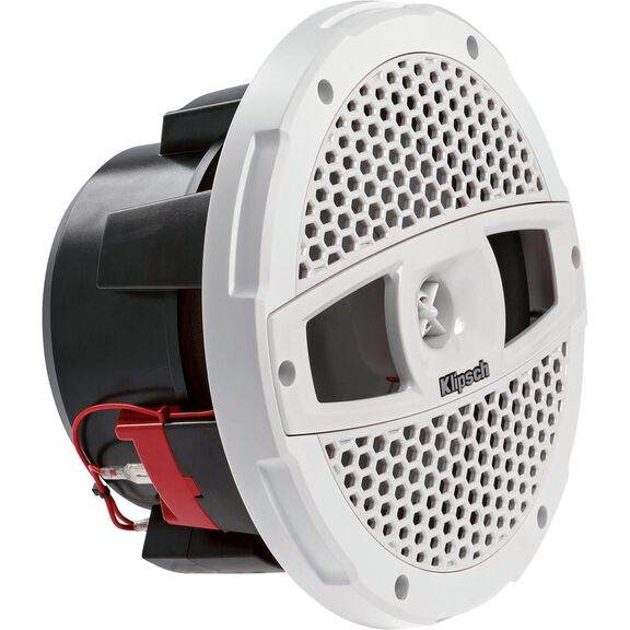 KMS850AWL 8.50" Marine Coaxial Speakers, White Colored Grilles with RGB LED Illumination image number 3