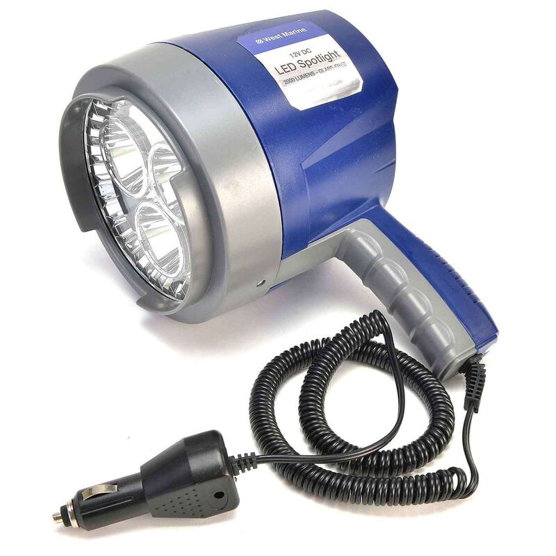 Plug In 12V DC LED Spotlight 2,000 Lumen with Shock Resistant Lens | by West Marine