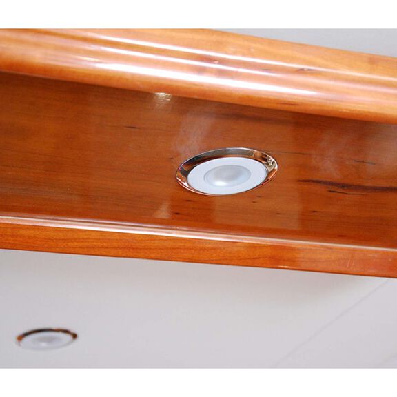 Mirage Flush Mount LED Down Lights, 380 Lumen, Glass Finish image number 1