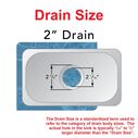 Rectangle Sink Ultra-Mirror Finish, 304 Stainless Steel, 2" Drain, SoundKOTE image number 4