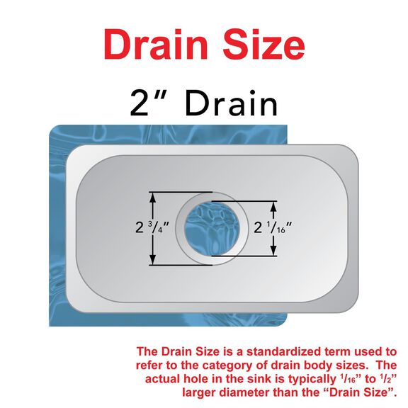Rectangle Sink Ultra-Mirror Finish, 304 Stainless Steel, 2" Drain, SoundKOTE image number 4
