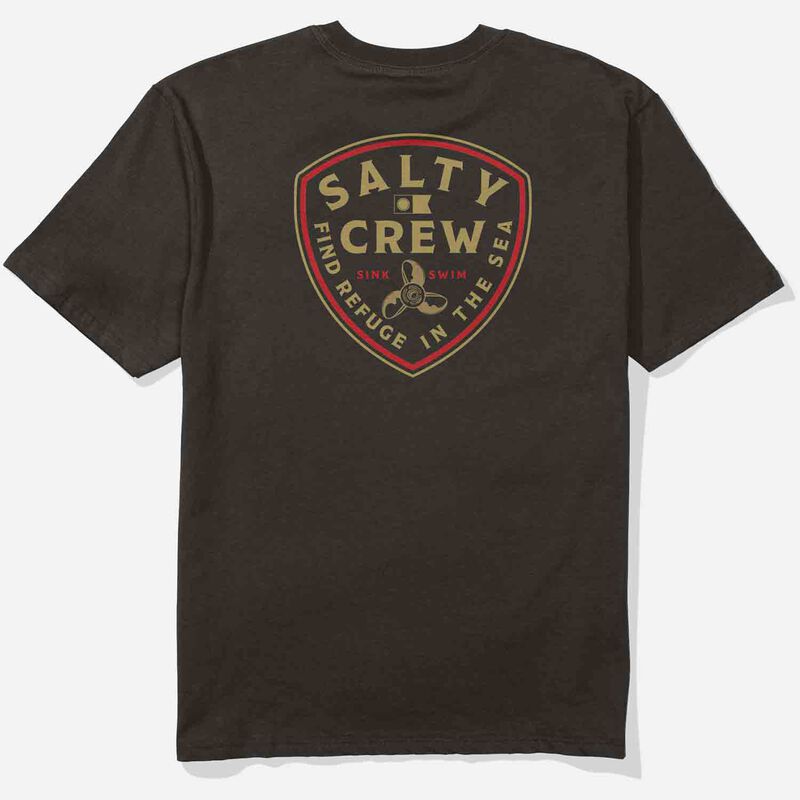 Salty Crew Men's Rotor Classic Shirt, in Black, Size Large | by West Marine