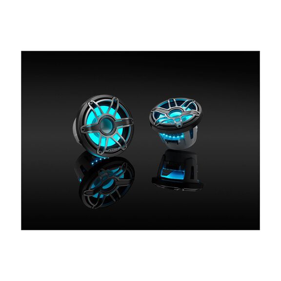 M6-8IB-S-GmTi-i-4 8" Marine Subwoofer Driver, Gunmetal & Titanium Sport Grille with RGB LED Lighting image number 8