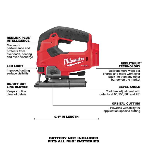 M18 FUEL&trade; D-handle Jig Saw image number 1